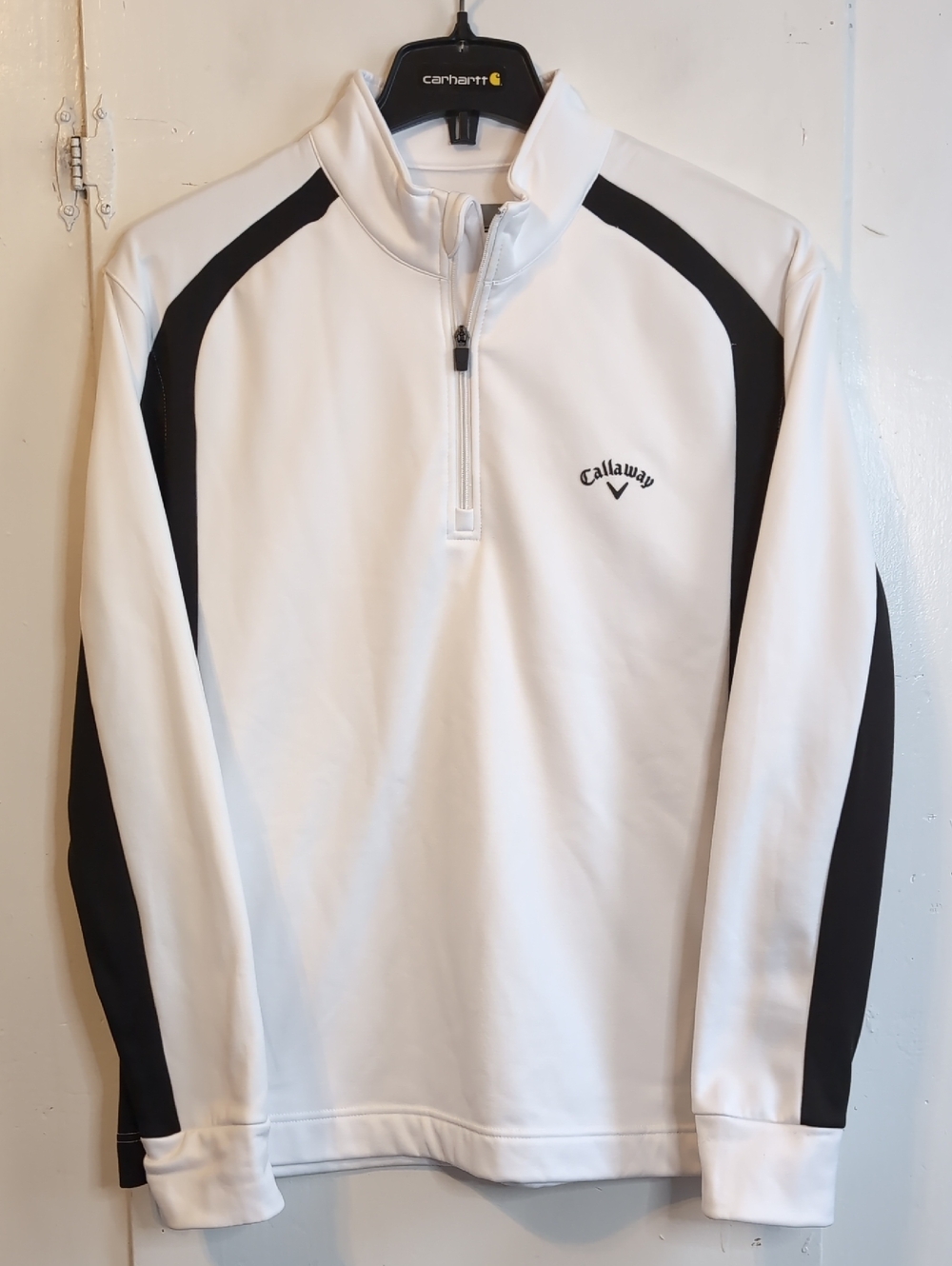 Callaway White 1/4 Zip Golf Sweater mens large